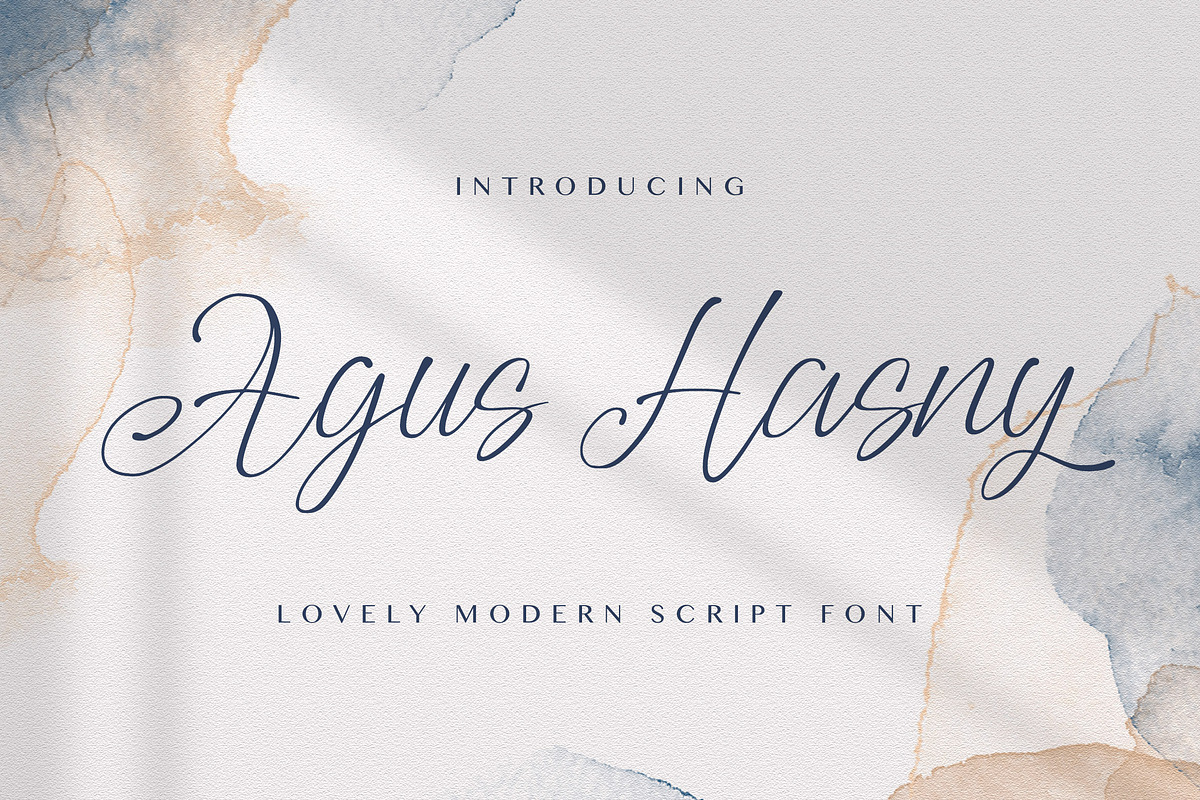 Agus Hasny - Love Script Font, a Script Font by StringLabs (Photo 1 of 8)