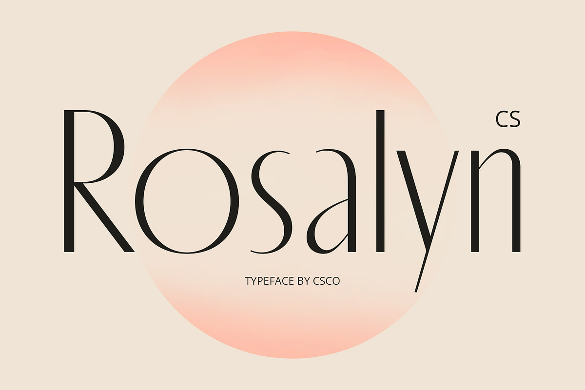 CS Rosalyn – Aesthetic Font, a Sans Serif Font by Craft Supply Co. (Photo 1 of 8)