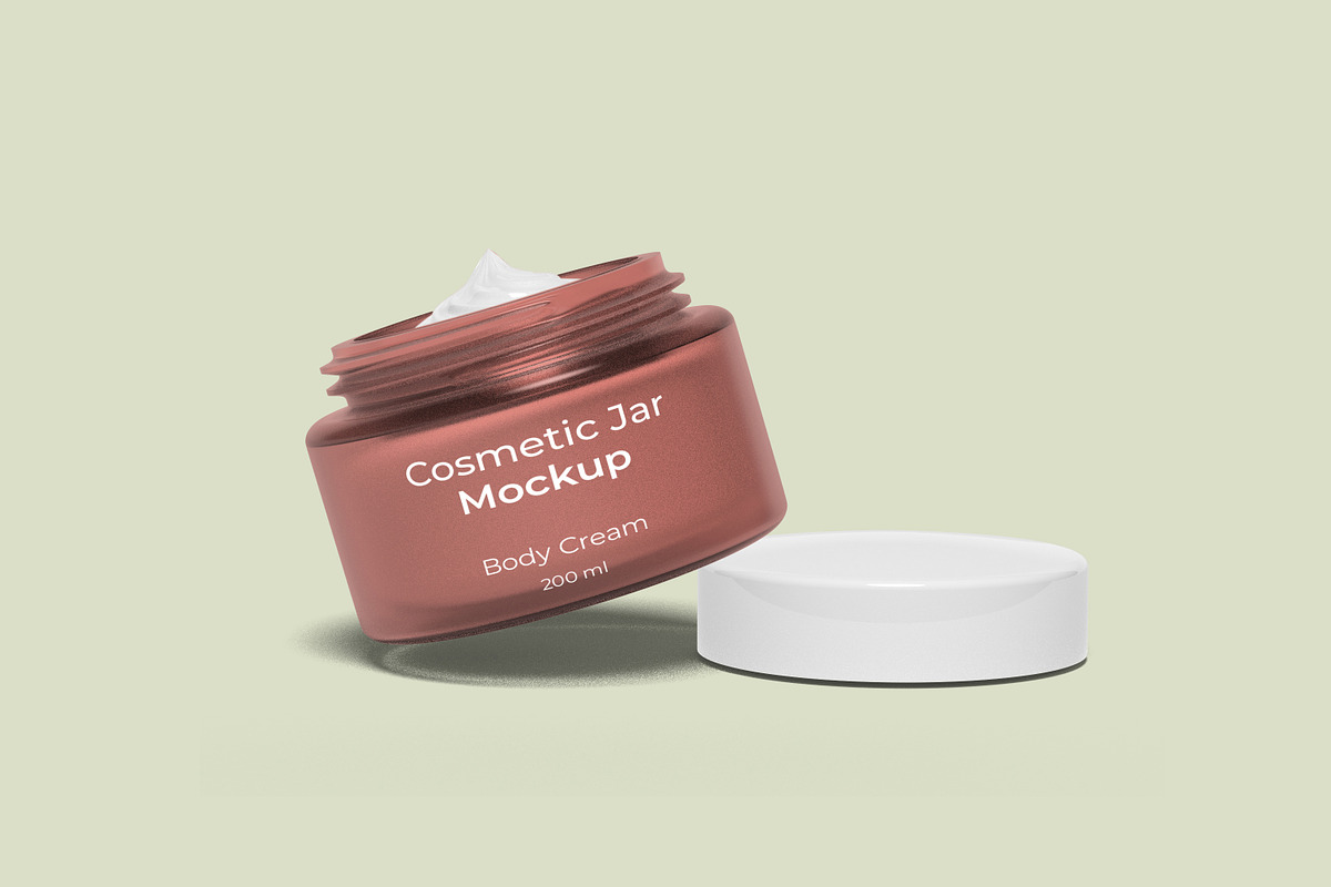 Cosmetic Jar Mockup, a Packaging Mockup by ulfatunnazira (Photo 4 of 6)