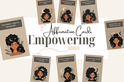 Moon Black Women Affirmation Cards, a Card Template by Kaleidokika (Thumbnail 1 of 3)