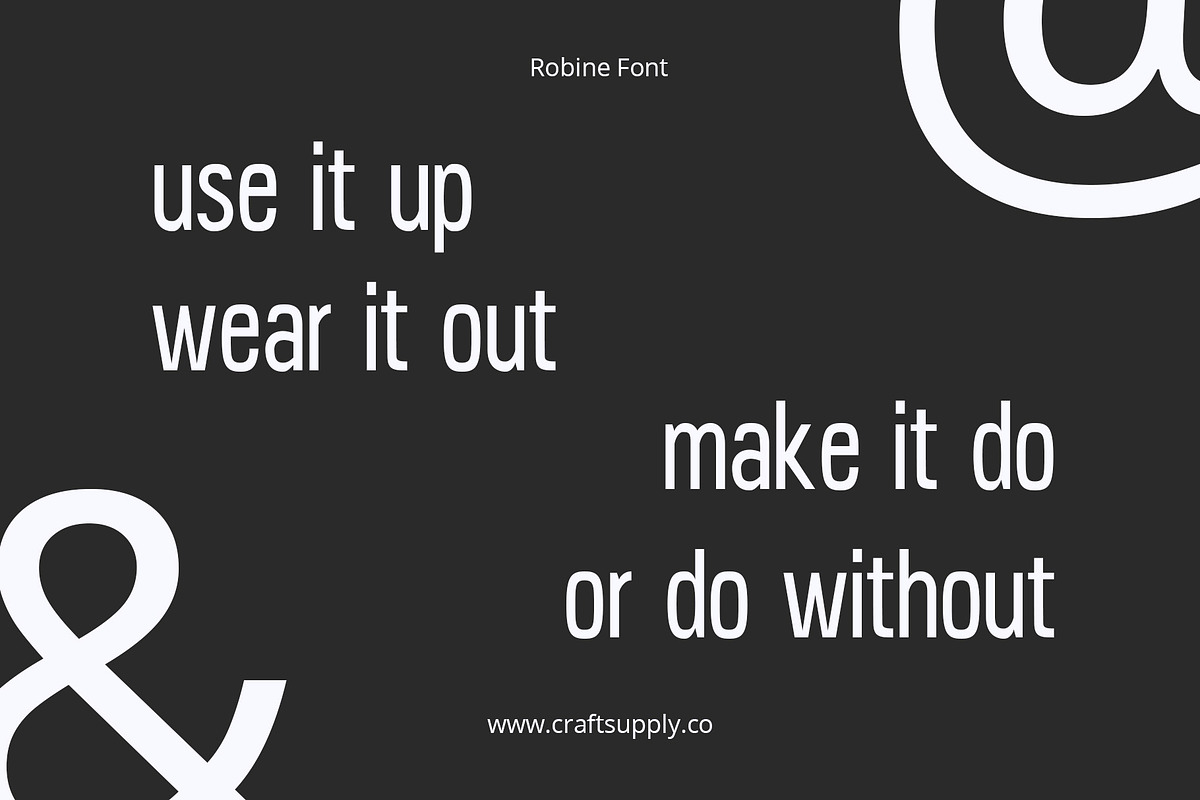 Robine – Condensed Sans Serif, a Sans Serif Font by Craft Supply Co. (Photo 3 of 8)