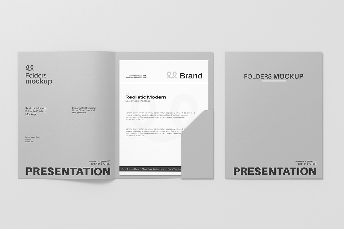 Stationery File Folder Mockup, a Mockup by graphypix (Photo 4 of 4)
