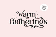 Warm Gatherings Font, a Script Font by Lollipop Hand Drawn (Thumbnail 1 of 8)