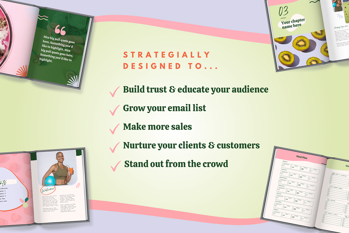 Canva Ebook Template - Health Coach, a Marketing Template by Kurly Creative (Photo 9 of 11)