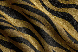 Black and gold tiger stripe pattern, a Photo by Pavel_design