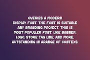 Overies - Modern Sans Font, a Sans Serif Font by Iqsiart Studio (Thumbnail 3 of 7)