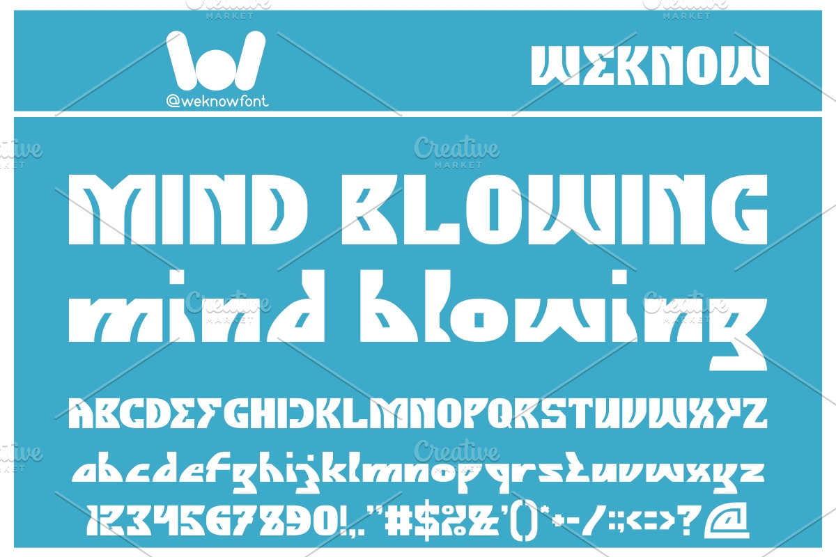 Mind Blowing font, a Font by weknow (Photo 1 of 5)