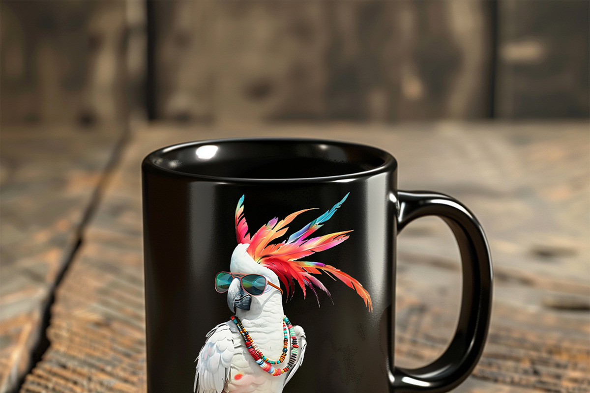 Quirky Funny Parrots Clipart, an Animal Illustration by Fusion Dream (Photo 7 of 7)