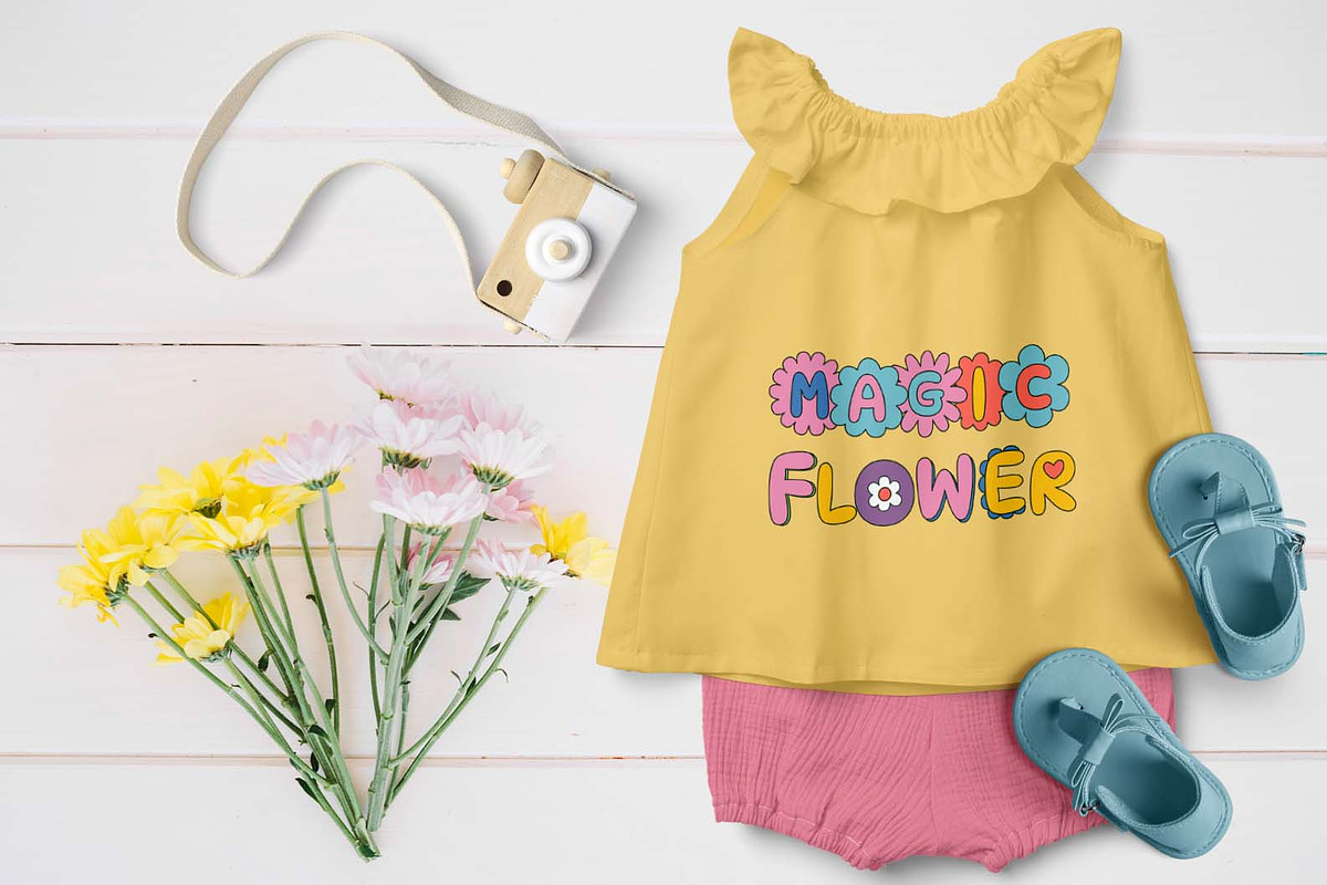 Floral letters and numbers cartoon, an Illustration by NataKa (Photo 5 of 7)