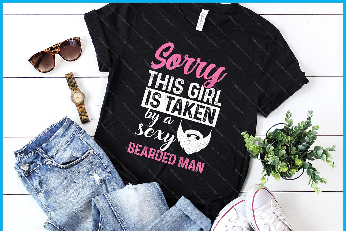 Sorry This Girl Is Taken Bearded SVG, a Graphic by Creativeusart (Photo 1 of 4)