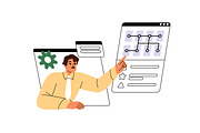 Business people working concept set, a Person Illustration by PaperTrident (Thumbnail 8 of 13)