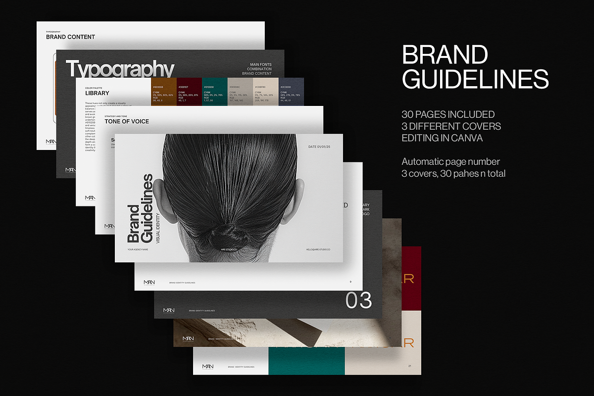 DANA Complete Brand Guidelines, a Branding & Logo Template by Aire Studio (Photo 1 of 9)
