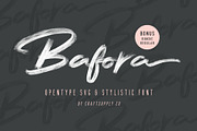 Bafora - SVG Font + Bonus, a Script Font by Craft Supply Co. (Thumbnail 1 of 15)