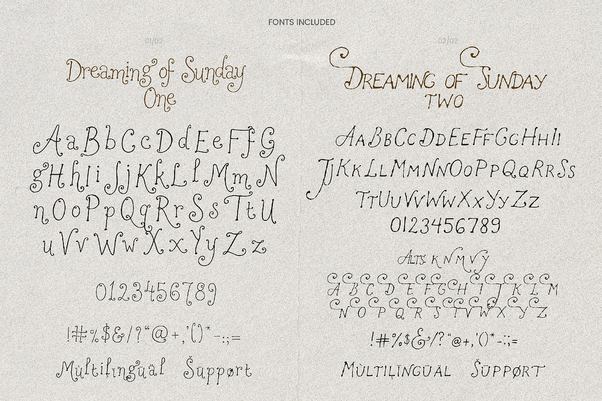 Dreaming of Sunday - Whimsical Font, a Handwritten Font by AndrewPixelType (Photo 10 of 10)