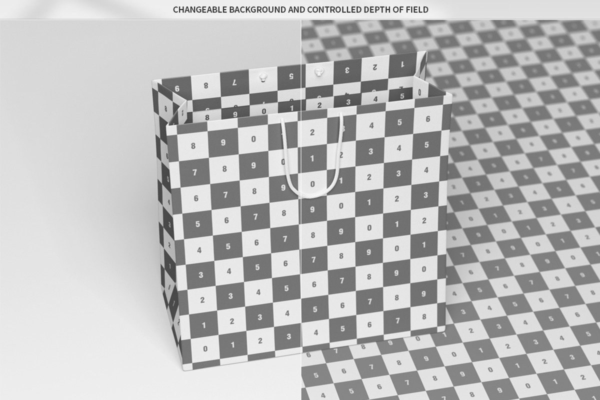 Medium Cardboard Shopping Bag MockUp, a Packaging Mockup by MassDream (Photo 7 of 9)