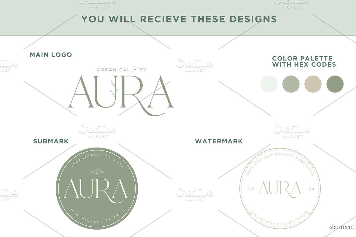 Sage Logo Template Kit Canva, a Branding & Logo Template by Studio Eburnean (Photo 2 of 4)