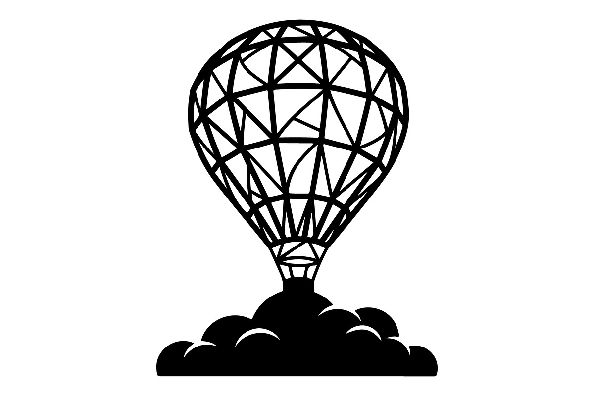 Hot Air Balloon Silhouette Bundle, an Object Illustration by Gaye Art (Photo 21 of 31)