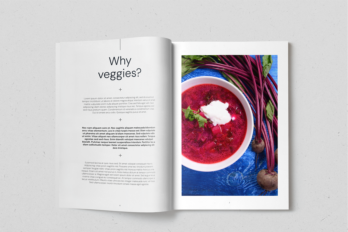Everyday Veggies Recipe Book, a Magazine Template by SonaGeciova (Photo 4 of 17)