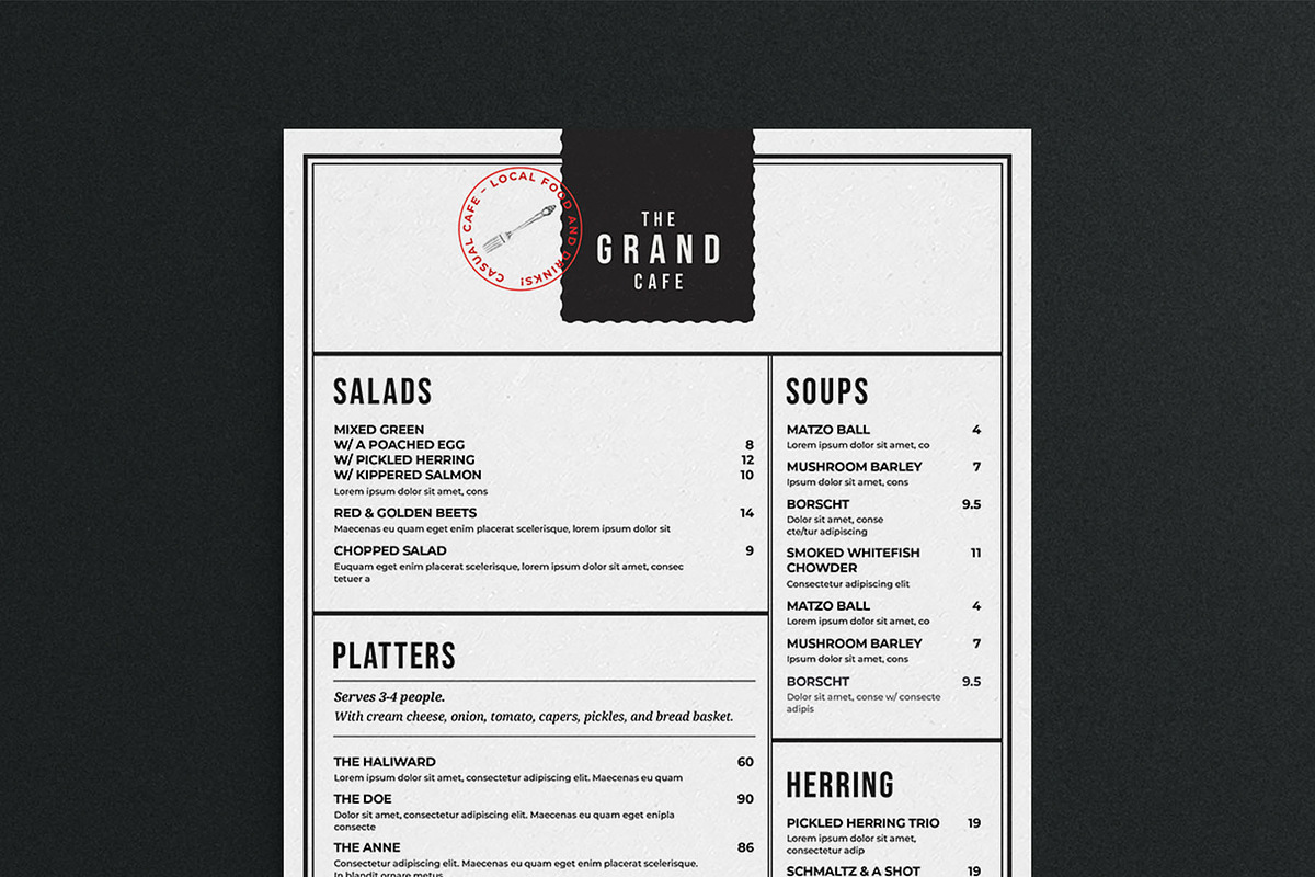 Menu Template, a Flyer Template by BrandPacks (Photo 4 of 6)