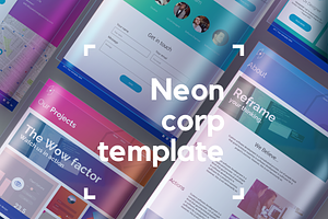 Neon Website UI Kit