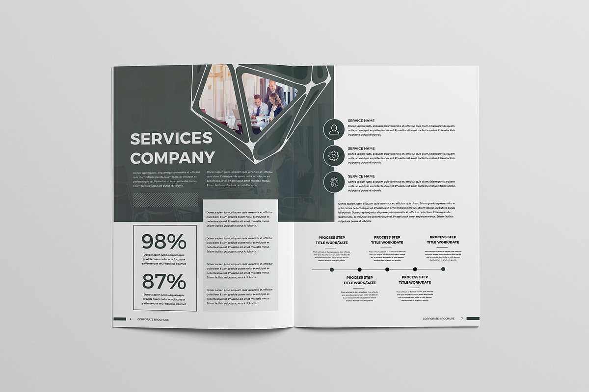 Business Company Profile Template, a Brochure Template by Taiffco (Photo 7 of 8)