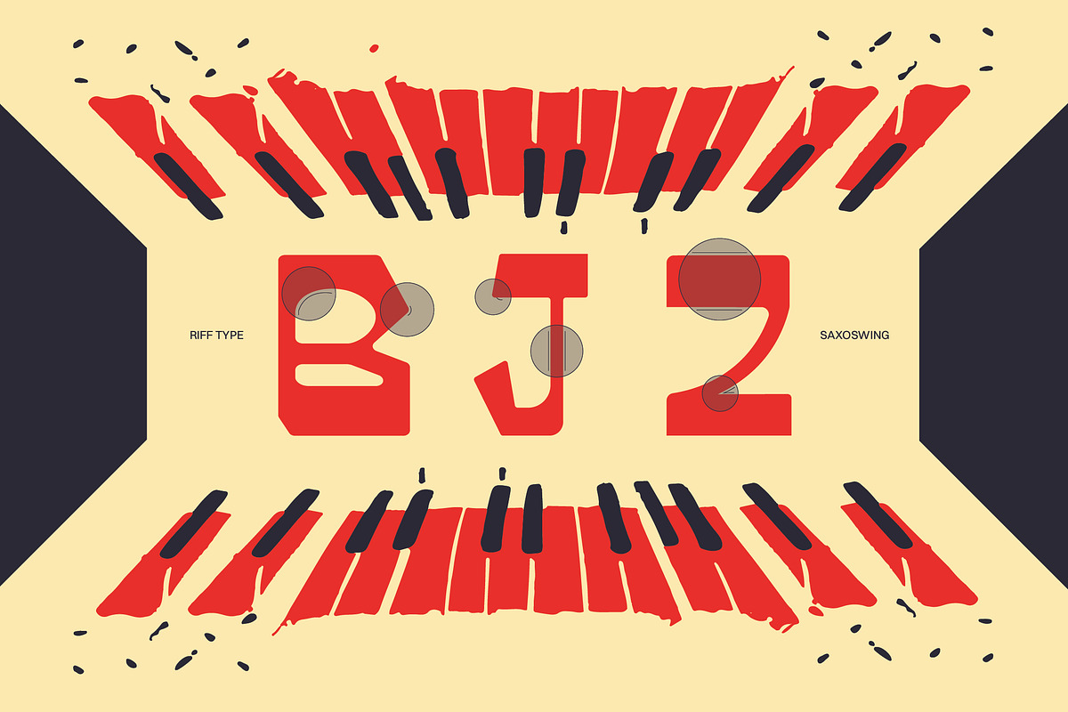 Saxoswings - Jazzy Geometric Font, a Sans Serif Font by riff.type (Photo 9 of 10)