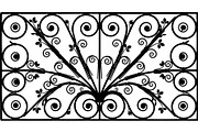 Luxury Iron Scroll Gate Railing, an Object Graphic by Designer_Momina (Thumbnail 13 of 17)