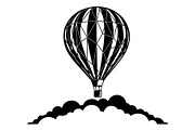 Hot Air Balloon Silhouette Bundle, an Object Illustration by Gaye Art (Thumbnail 20 of 31)