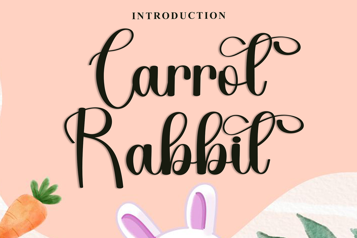 Carrot Rabbit, a Handwritten Font by InermediaSTUDIO (Photo 1 of 8)