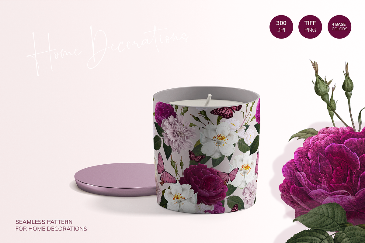 ROSES SEAMLESS PATTERN, a Pattern Graphic by Splash! (Photo 8 of 9)