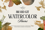Watercolor Spots Brand Kit, an Object Graphic by Kate Creative Studio (Thumbnail 1 of 11)