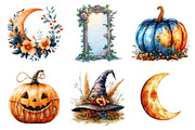 Boho Halloween Clipart Bundle, an Illustration by Daily.Designs (Thumbnail 5 of 5)