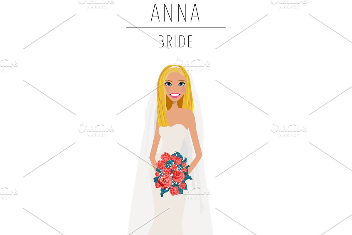 Bride Portrait Creator | Wedding Art, a Person Illustration by Lauren Lesley Studio (Photo 4 of 29)