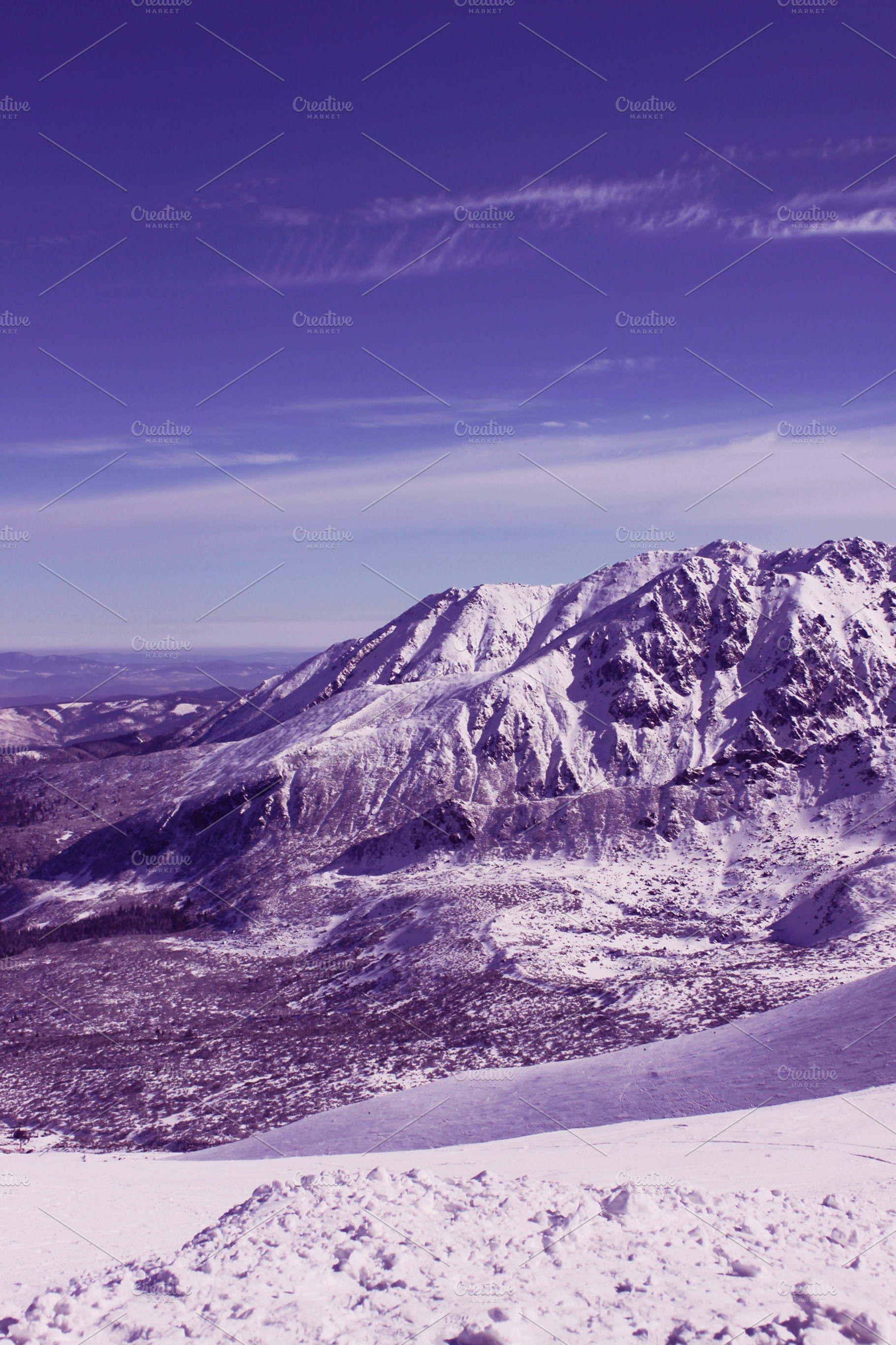 View Of The Mountains Stock Photo Containing Mountains And Snow