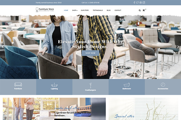 Furniture Store WooCommerce Theme - FurnitureStore preview 7
