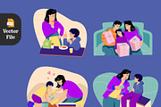 Mother’s Day 10 Vector Illustration, a Seasonal Illustration by Peacock_design (Thumbnail 3 of 5)