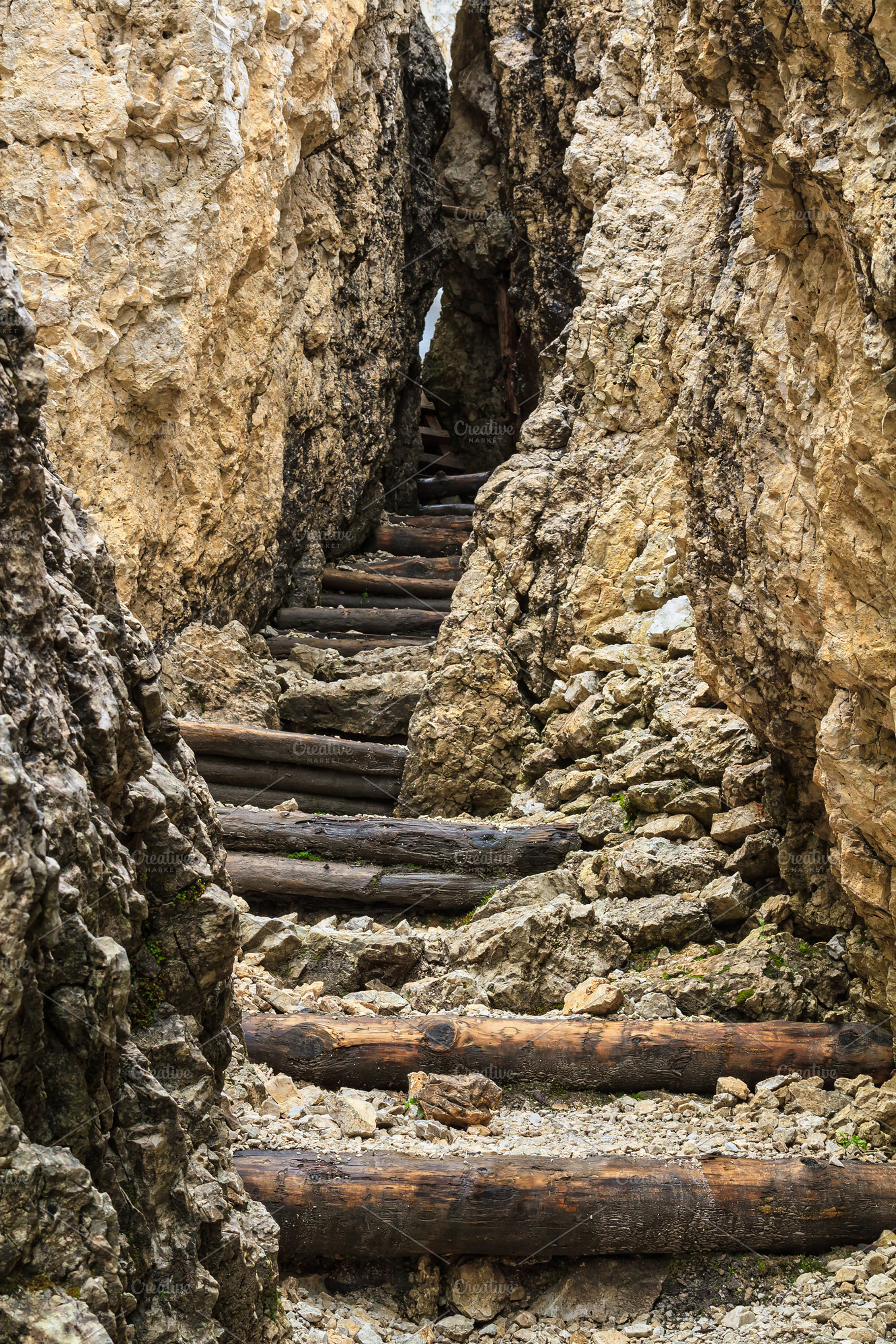 Dolomiti  old ww1 trench stock photo containing summer and badia, an Arts & Entertainment Photo by Antonio-S