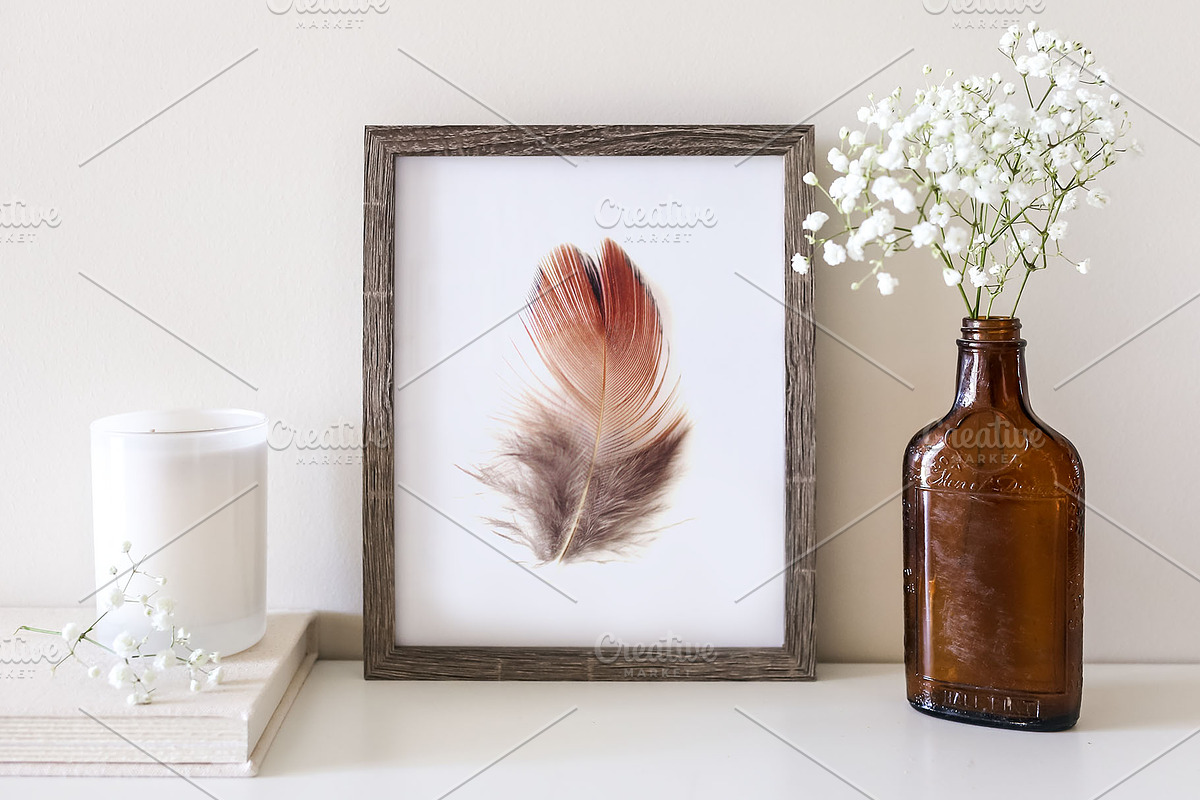 Amberwood Frame - Mockup, a Print Template by SunnyTangerine Stock (Photo 3 of 3)