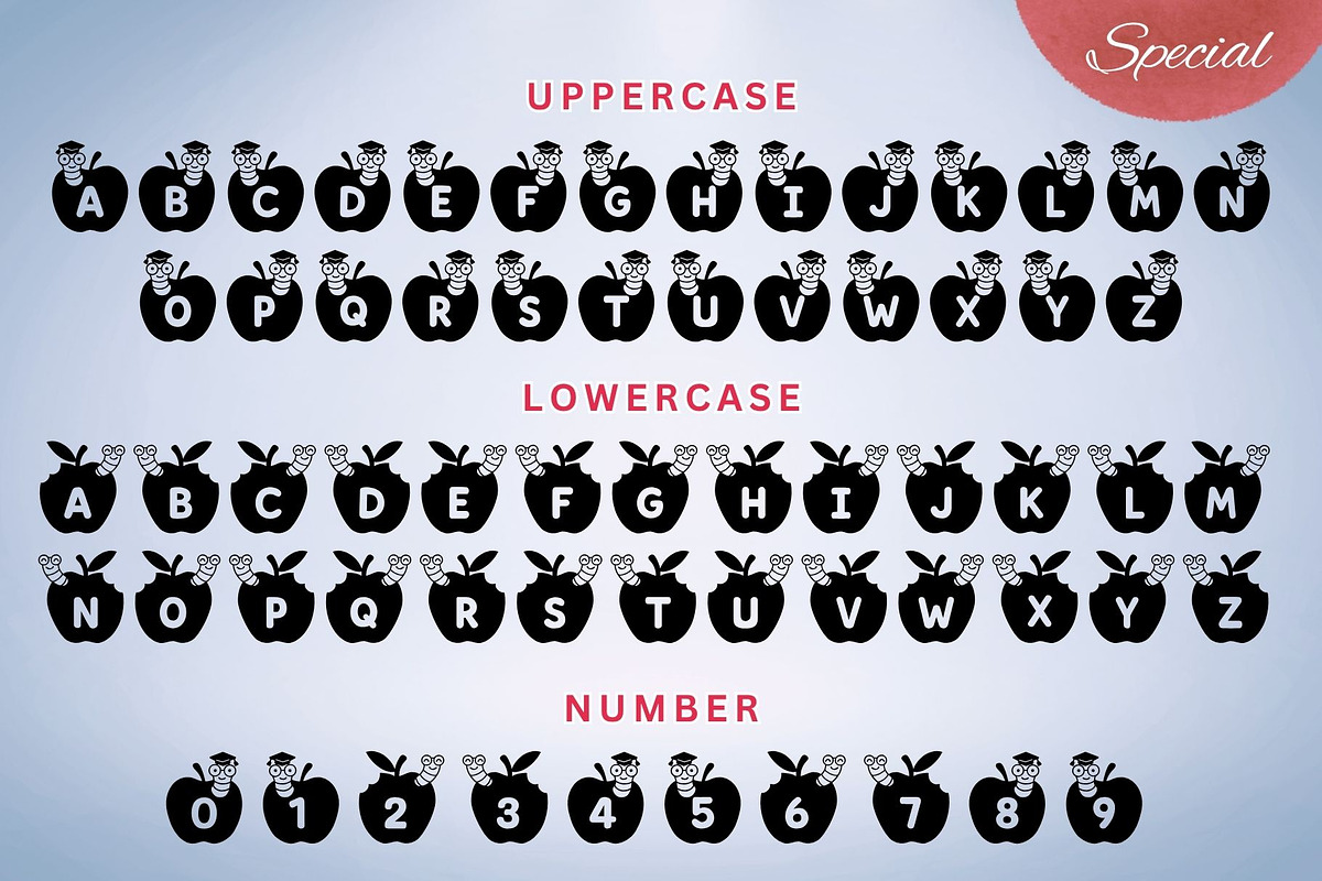 Apple Smart - Decorative Font, a Symbol Font by AnningArts (Photo 8 of 8)