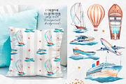 Sea journey. Summer watercolor set, an Object Illustration by VerAna (Thumbnail 4 of 19)