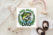 Retro Reel Great Dad Png Fishing Dad, a Work Illustration by CraftArtStudio (Thumbnail 4 of 4)