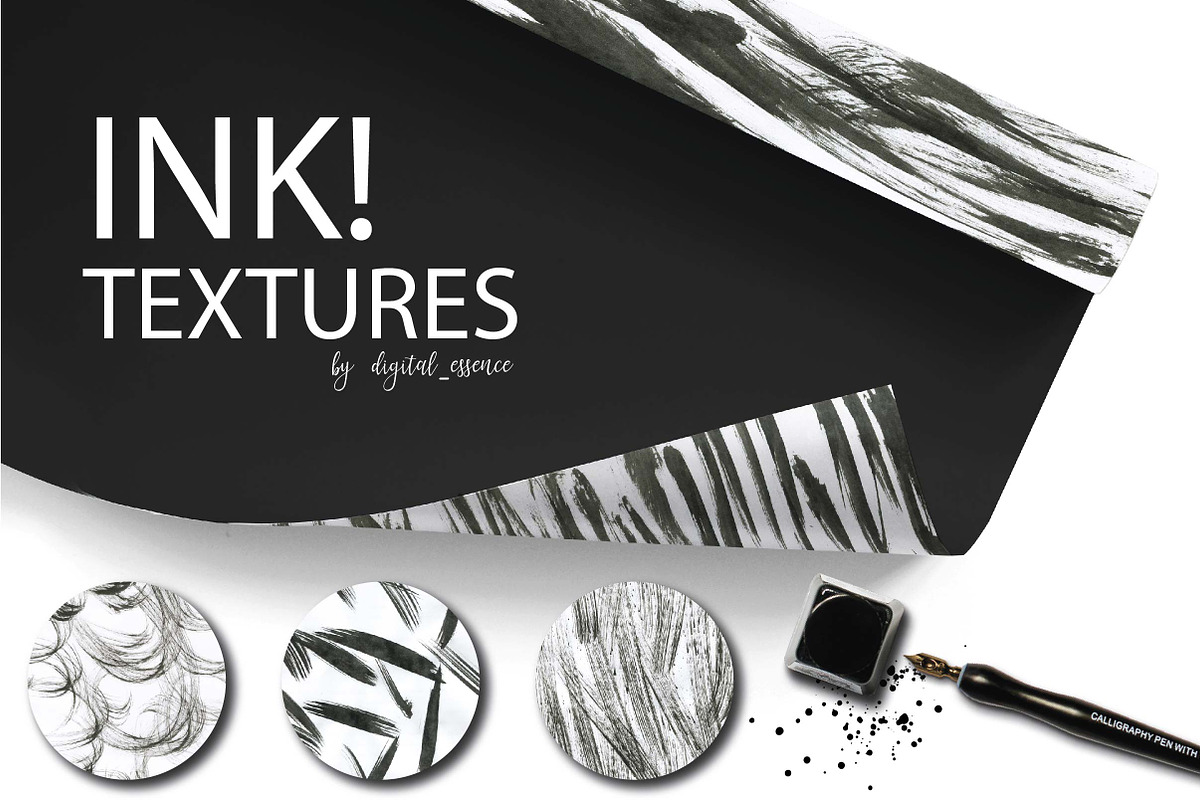 INK! textures backgrounds, a Texture Graphic by digital_essence (Photo 1 of 10)