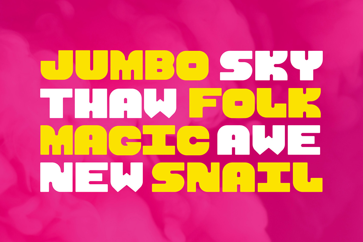 Chungus - Thick Display Font, a Sans Serif Font by Vanguard Design Co (Photo 2 of 7)