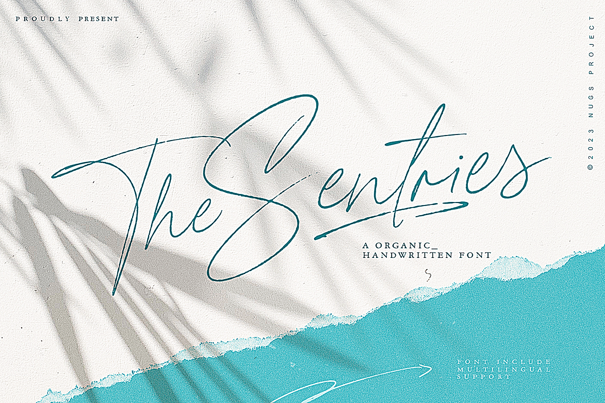 The Sentries, a Handwritten Font by NUGS (Photo 1 of 9)