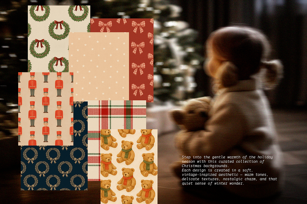 Storybook Christmas Prints, a Background Graphic by Lidberia (Photo 4 of 9)