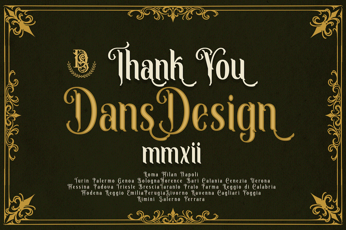 Cupsky, a Blackletter Font by dansdesign (Photo 6 of 6)