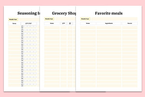 Kitchen Inventory Planner Canva