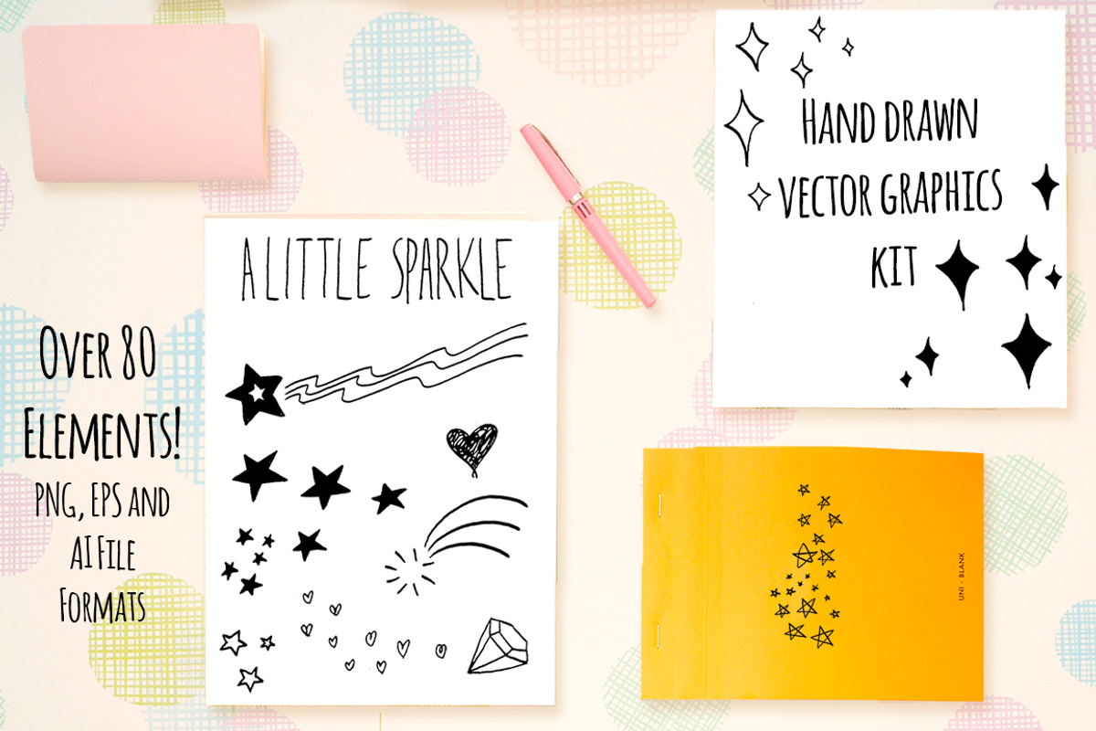 A Little Sparkle 80+ Graphics Bundle, a Decorative Illustration by Violet LeBeaux (Photo 2 of 3)
