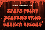 Dripper Poison Horror Graffiti Font, a Font by PutraCetol Studio (Thumbnail 3 of 5)