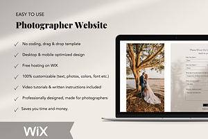 Wedding Photographer Website WIX